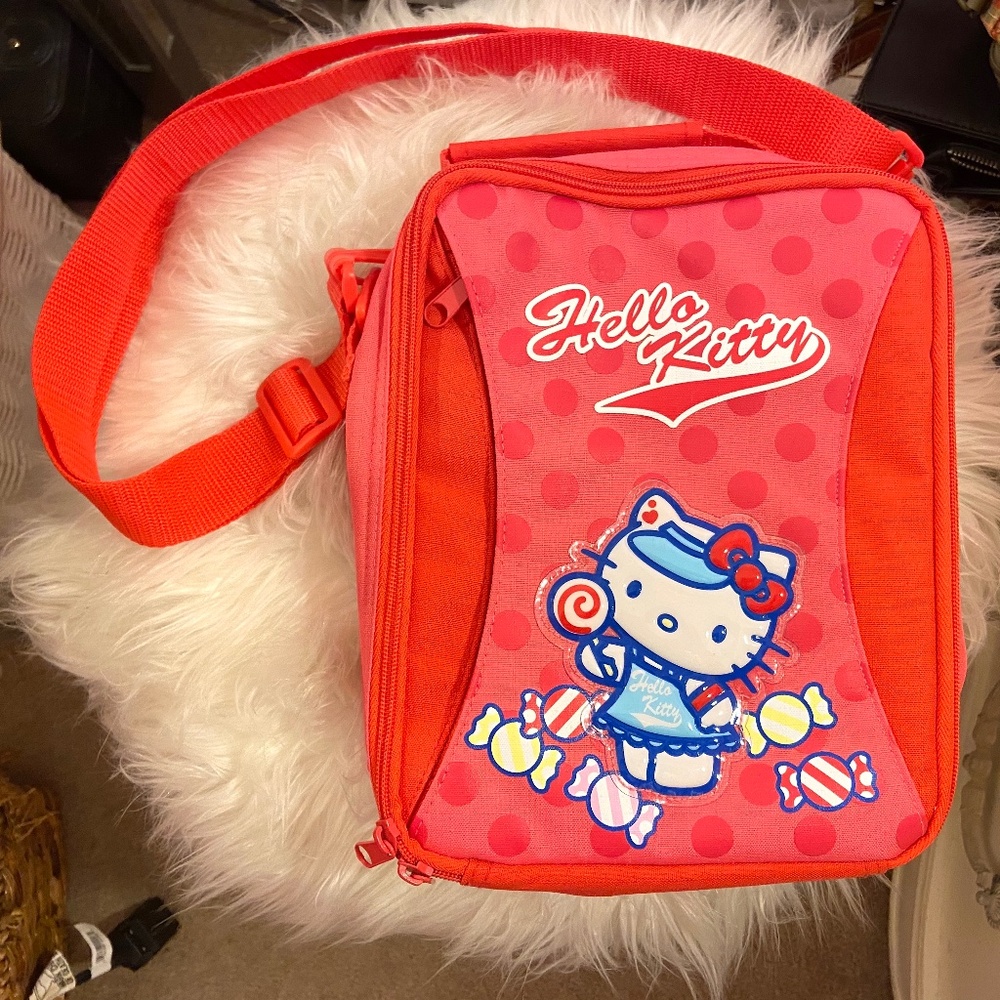 Vintage Hello Kitty Retro Sanrio Stylish Pink Insulated Lunch Bag for Adults